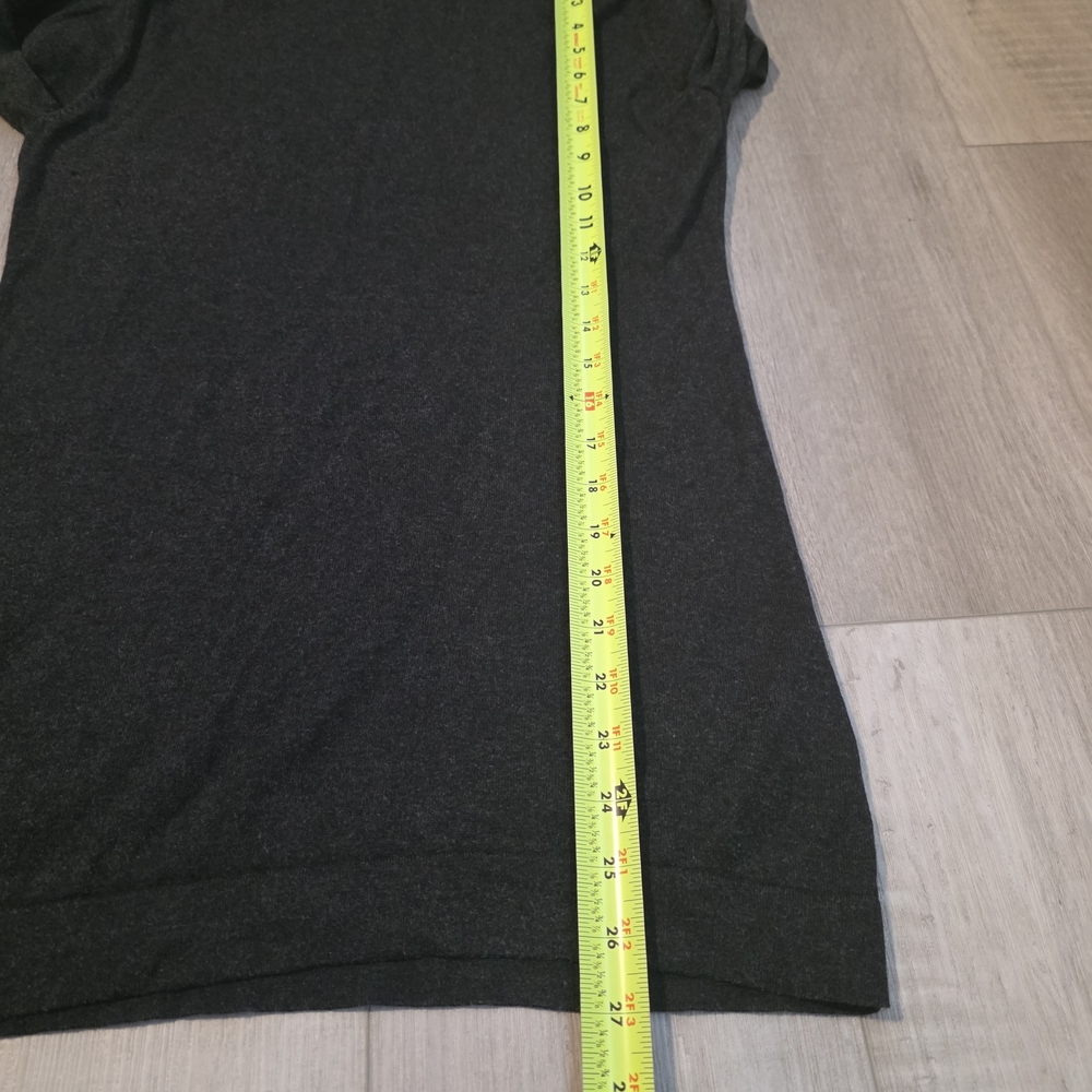 Luisa Cerano Silk Cashmere Blend Turtleneck Sweater Dark Charcoal Size 10 / Medi - Picture 8 of 11